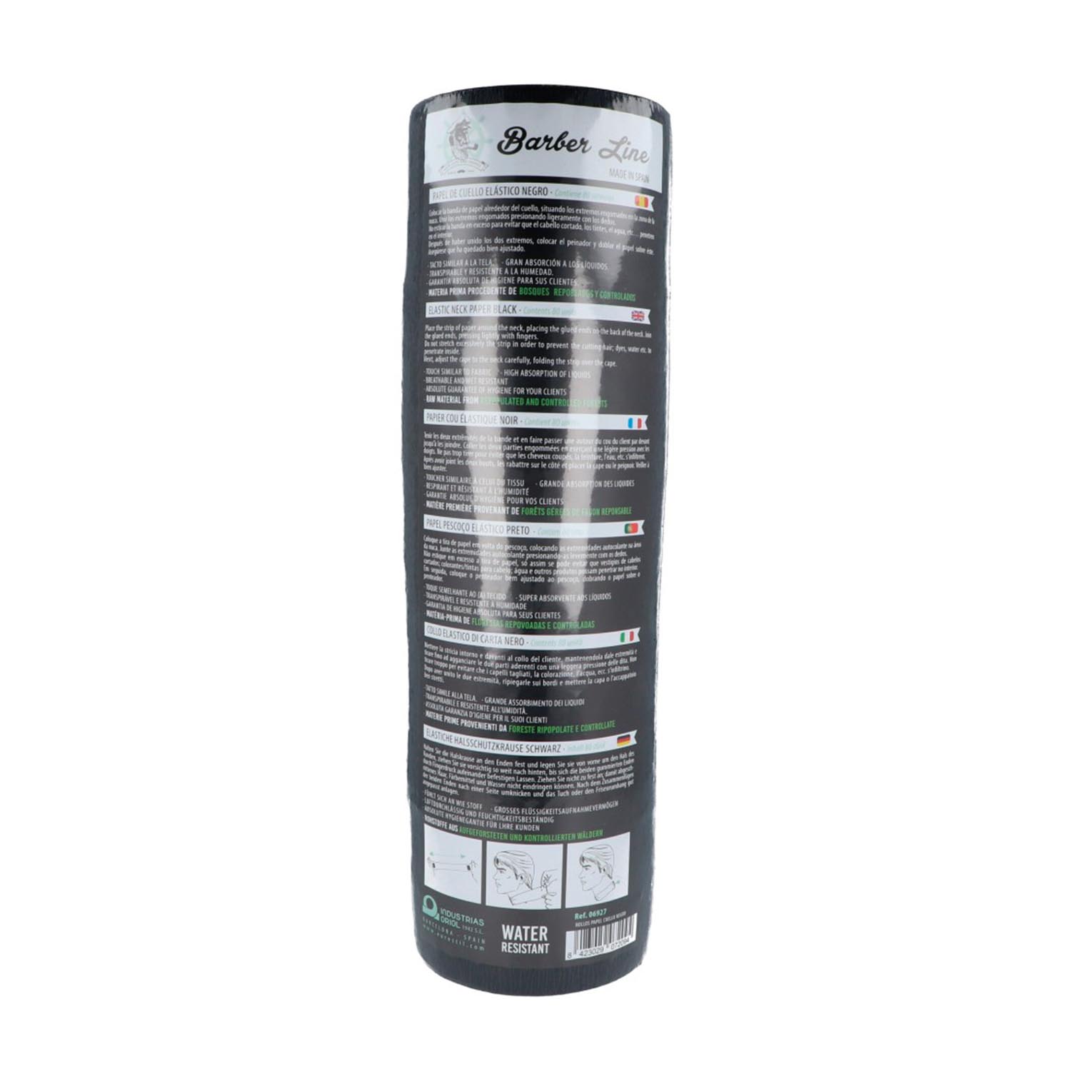 Eurostil Cabello Papel Cuello Negro Negro 80 Servicios Pack 5Un